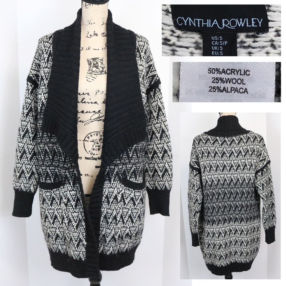 Cynthia Rowley Black and White Women's Sweater